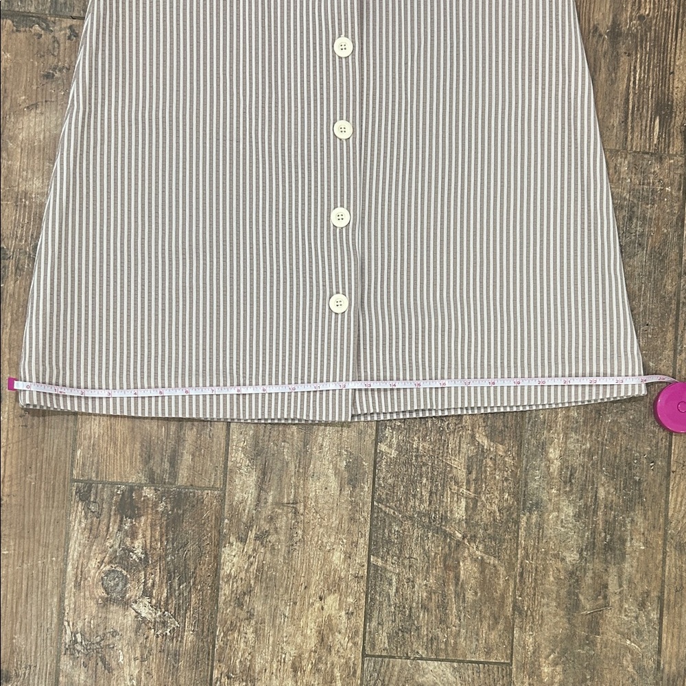 Vintage homemade Striped Button-Down Skirt - Picture 7 of 11